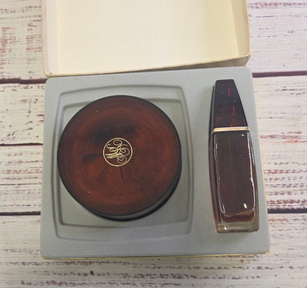 Mary Kay Facets Vintage Gift Set Shimmering Dusting Powder 3 oz & Perfume